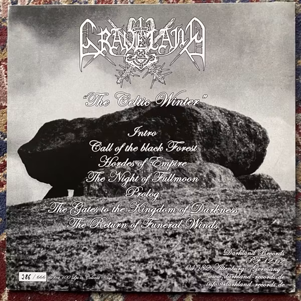 GRAVELAND The Celtic Winter (Darkland - Germany reissue) (VG+) LP