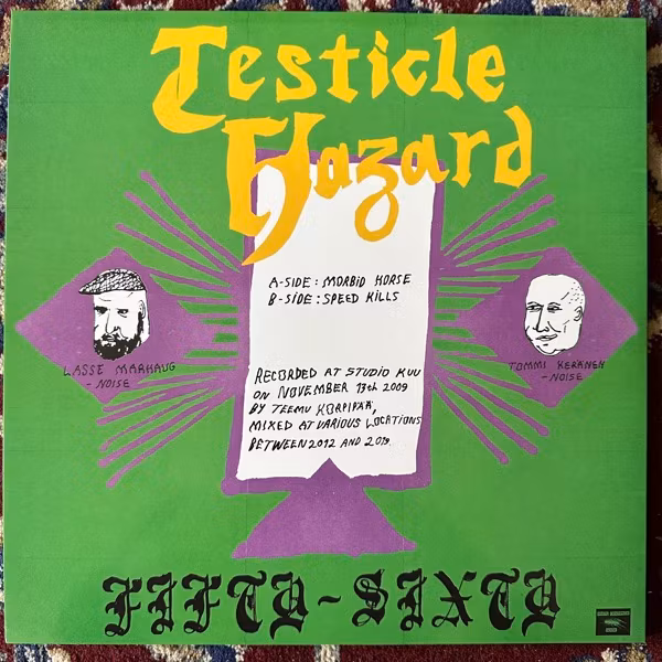 TESTICLE HAZARD Fifty-Sixty (Yellow vinyl) (White Centipede Noise – Germany original) (NM) LP