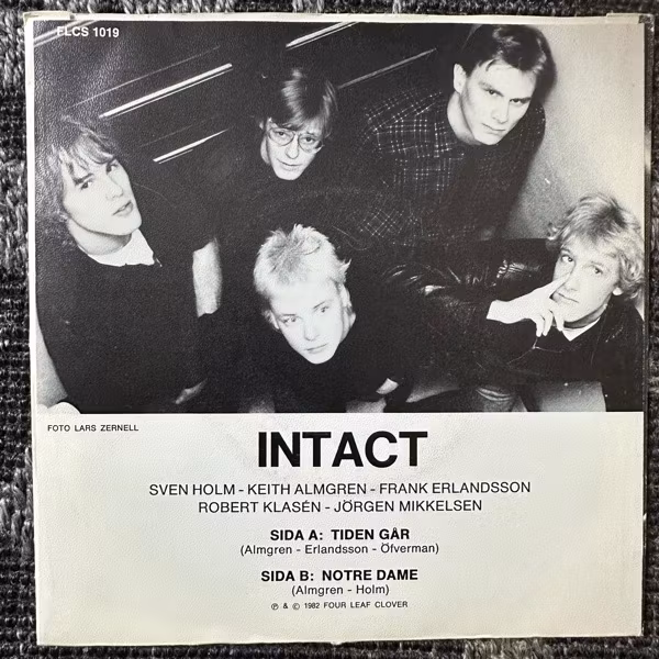INTACT Tiden Går / Notre Dame (Four Leaf Clover - Sweden original) (VG+) 7"
