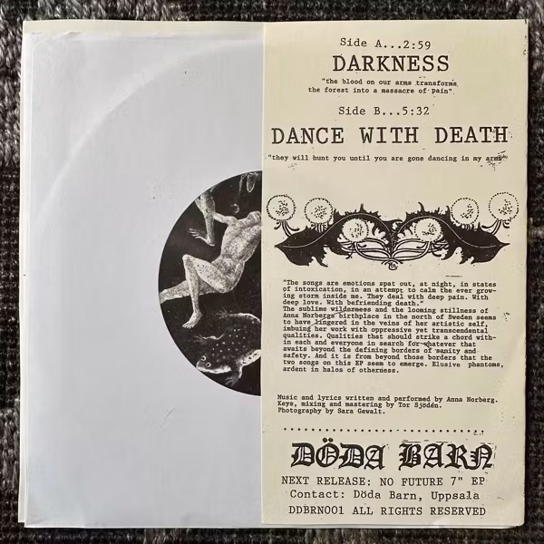 ANNA NORBERG Darkness / Dance With Death (Döda Barn Musik & Förlag - Sweden original) (NM/EX) 7"