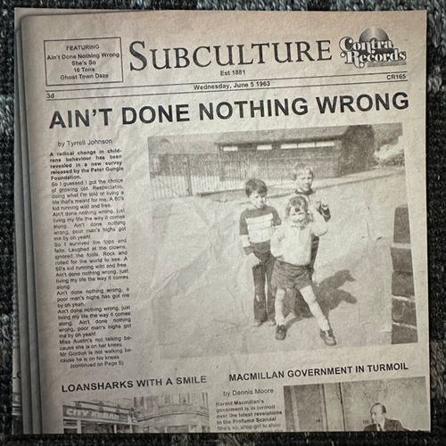 SUBCULTURE Ain't Done Nothing Wrong (Bone vinyl) (Contra - Germany original) (NM) 7"