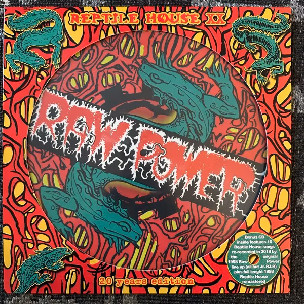 RAW POWER Reptile House (F.O.A.D. - Italy reissue) (NM/EX) PIC LP+CD