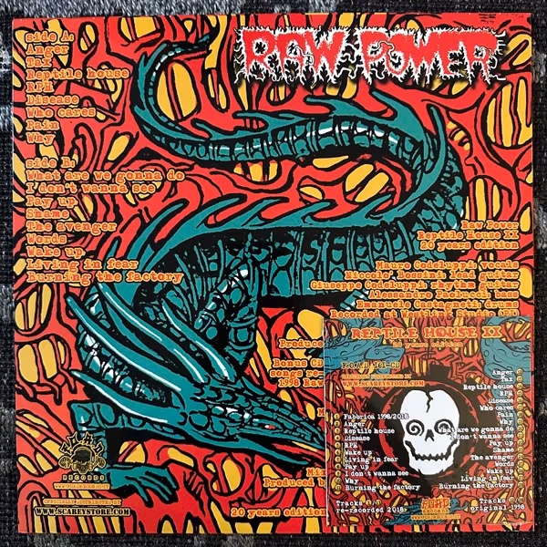RAW POWER Reptile House (F.O.A.D. - Italy reissue) (NM/EX) PIC LP+CD