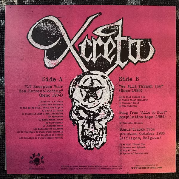 X-CRETA We Will Thrash You!! 1984-86 (F.O.A.D. - Italy original) (NM) LP+CD