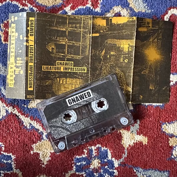 GNAWED / LIGATURE IMPRESSION Split (Maniacal Hatred – USA original) (NM) TAPE