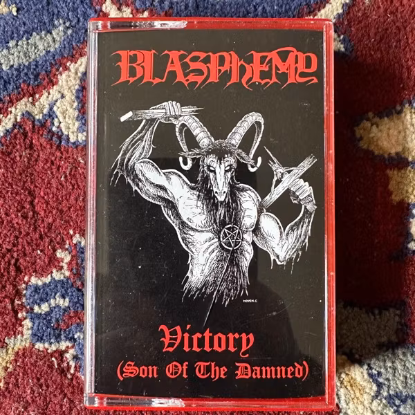 BLASPHEMY Victory (Son Of The Damned) (Nuclear War Now! - USA reissue) (NM) TAPE