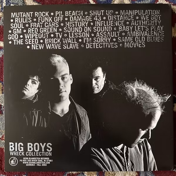 BIG BOYS Wreck Collection (Red/blue vinyl) (Gern Blandsten – USA original) (VG+/EX) 2LP