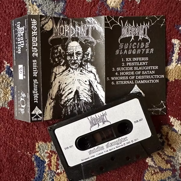 MORDANT Suicide Slaughter (Death Invocation - Sweden reissue) (NM) TAPE