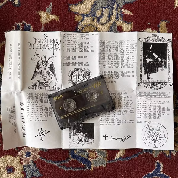 BLACK MAJESTY Baphe Metis (Self released - Norway original) (EX) TAPE
