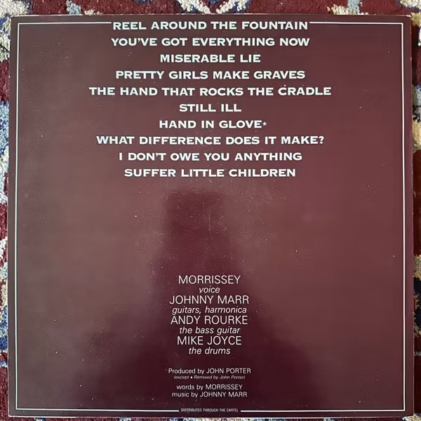 SMITHS, the The Smiths (Rough Trade - UK original) (VG+/VG-) LP