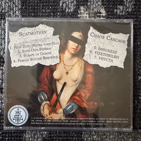 SCATMOTHER / CHAOS CASCADE The Insignificance Of Human Life (Dunkelheit - Germany original) (SS) CD