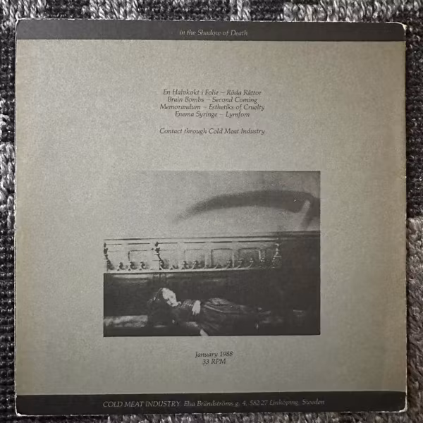 VARIOUS In The Shadow Of Death (Cold Meat Industry - Sweden original) (VG+) 7"
