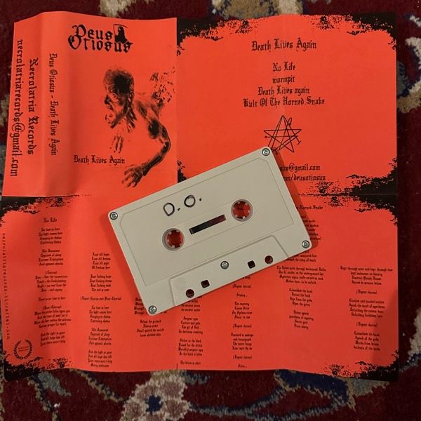 DEUS OTIOSUS Death Lives Again (Necrolatria - Denmark original) (EX) TAPE