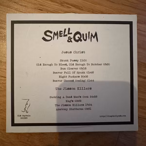SMELL & QUIM Jesus Christ / The Jissom Killers (Old Captain - Ukraine original) (EX) 2CD