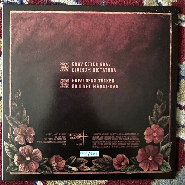 SKALLBANK Grav Efter Grav (Green vinyl) (Savage Magic - USA original) (EX/NM) 7"