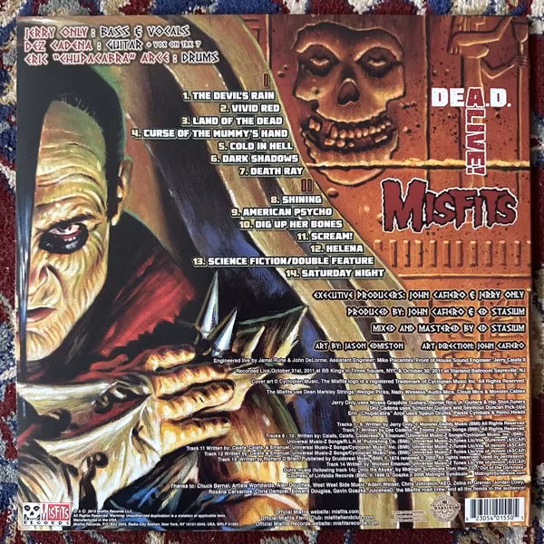 MISFITS DeA.D. Alive! (Gold vinyl) (Misfits - USA original) (EX) LP