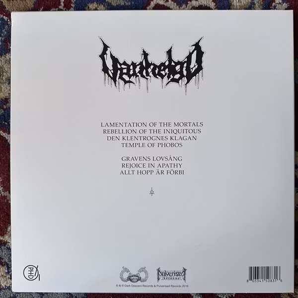 VANHELGD Temple Of Phobos (Pulverised - USA original) (EX/NM) LP+7"