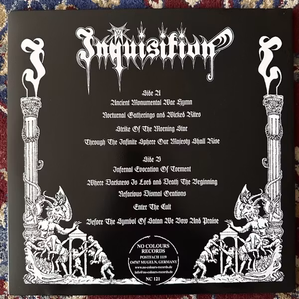 INQUISITION Nefarious Dismal Orations (White vinyl) (No Colours - Germany original) (VG+/NM) LP