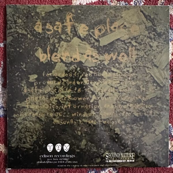 COALESCE A Safe Place (Edison - USA original) (EX) 7"