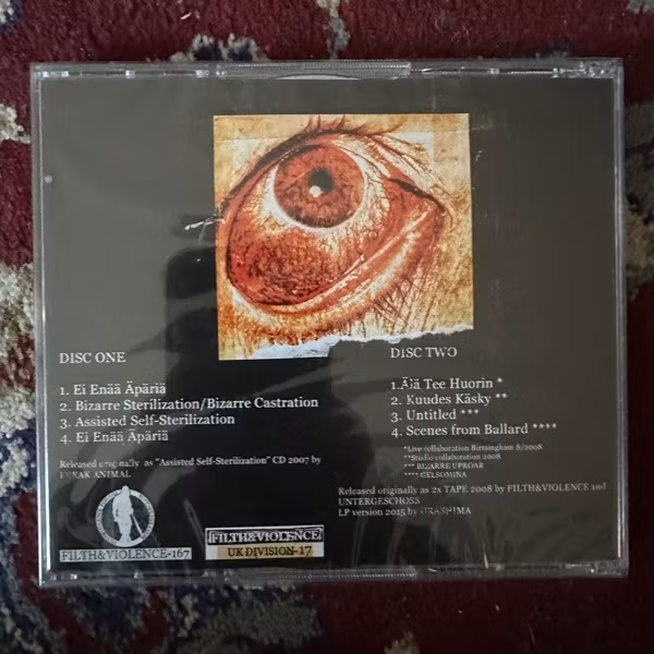 BIZARRE UPROAR, GELSOMINA 2007-2008 (Filth And Violence - Finland original) (SS) 2CD