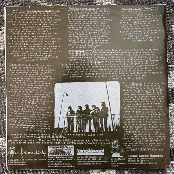 HERO DISHONEST Climbing Up On The Way Down (If Society – Finland original) (VG/VG+) 7"