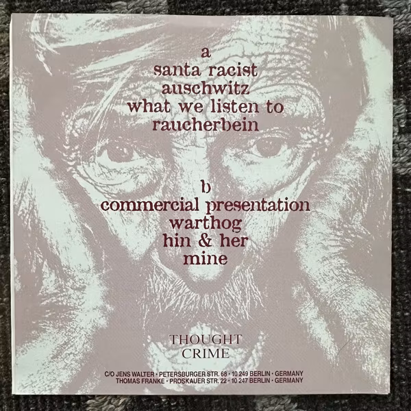 SKRUPEL ...No Lie (Thought Crime - Germany original) (EX/VG+) 7"