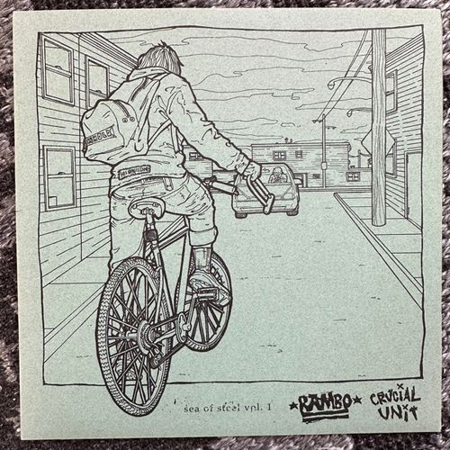 RAMBO / CRUCIAL UNIT Split (Ed Walters - USA original) (NM/EX) 7"