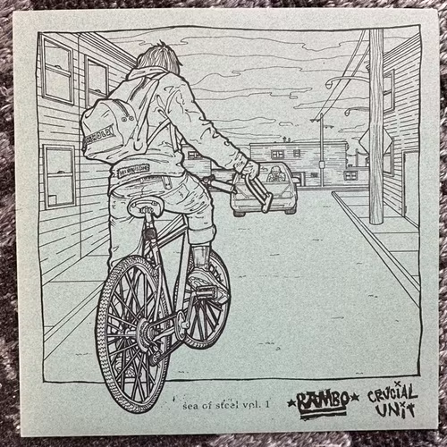 RAMBO / CRUCIAL UNIT Split (Ed Walters - USA original) (NM/EX) 7"
