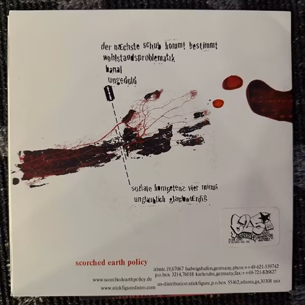 FEAR IS THE PATH TO THE DARK SIDE Someday... This War Is Going To End... (Scorched Earth Policy – Germany original) (VG+/EX) 7"
