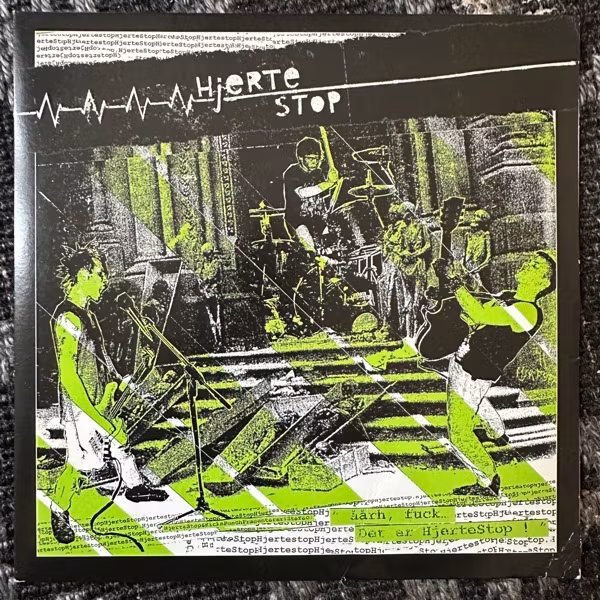 HJERTESTOP Åårh Fuck... Det Er HjerteStop ! (Kick N' Punch - Denmark original) (VG+/EX) 7"