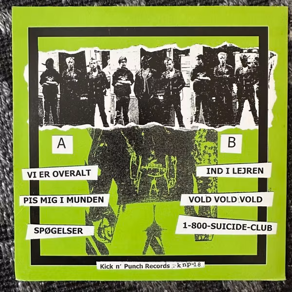 HJERTESTOP Åårh Fuck... Det Er HjerteStop ! (Kick N' Punch - Denmark original) (VG+/EX) 7"