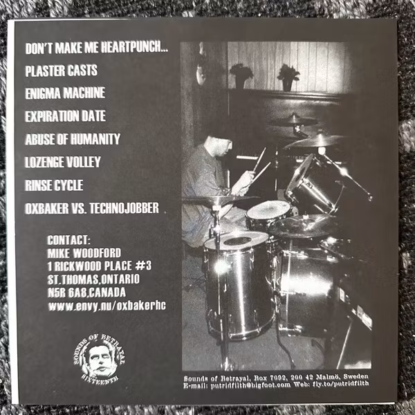 OX BAKER Raped Ox (Sounds Of Betrayal – Sweden original) (EX) 7"