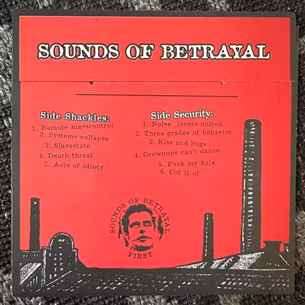MAN IN SHACKLES / LAST SECURITY Split (Sounds Of Betrayal – Sweden original) (EX) 7"