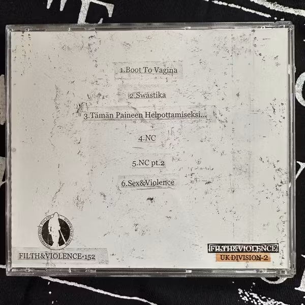 XENOPHOBIC EJACULATION  Black Hole (Filth And Violence - Finland original) (NM) CD