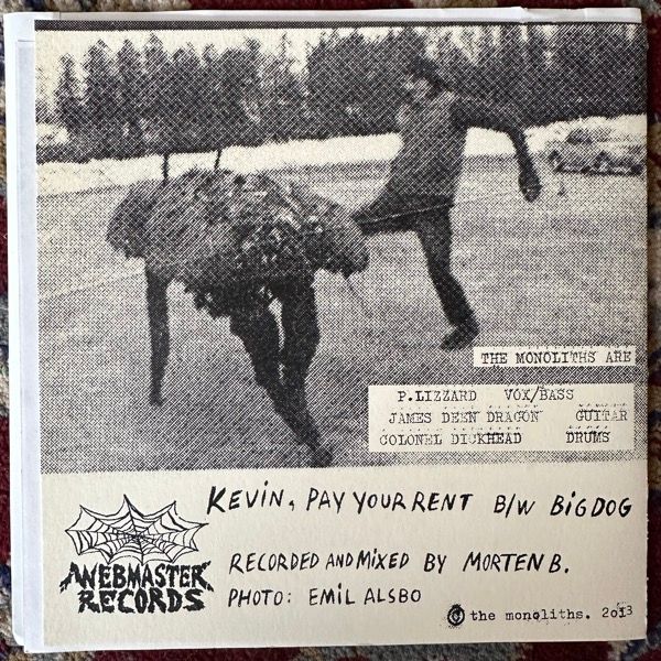 MONOLITHS, the The Monoliths (Webmaster - Denmark original) (EX) 7"