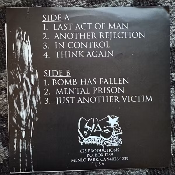 EXCRUCIATING TERROR Live At Gilman (625 Thrashcore – USA original) (EX) 7"