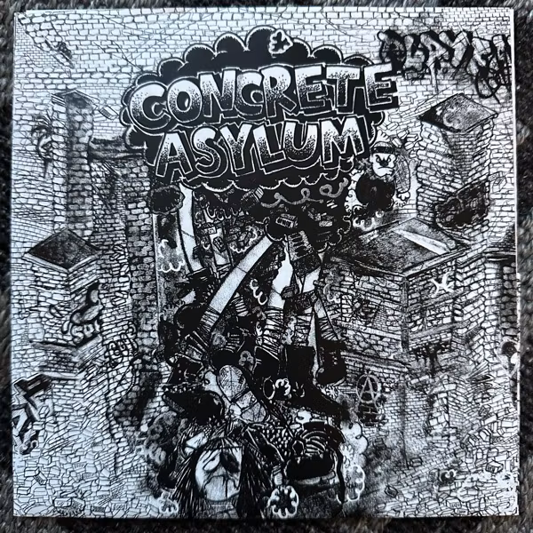 CONCRETE ASYLUM Social Anxiety E.P. (Bad Vibrations - Canada original) (EX) 7"
