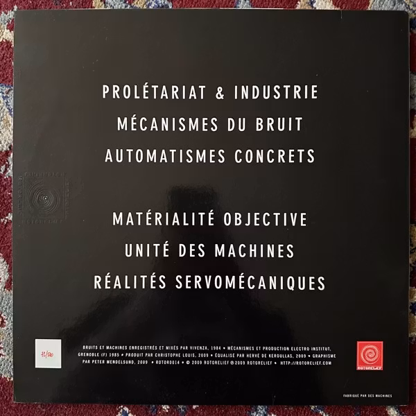 VIVENZA Réalités Servomécaniques (Rotorelief – France 2009 reissue) (EX) LP