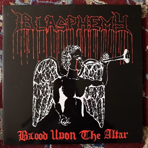 BLASPHEMY Blood Upon The Altar / Gods Of War (Nuclear War Now! - USA original) (EX/VG+) 2xPICLP