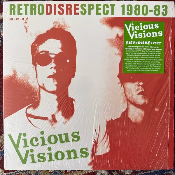 VICIOUS VISIONS Retrodisrespect 1980-83 (Busy Bee - Sweden original) (EX/VG+) LP