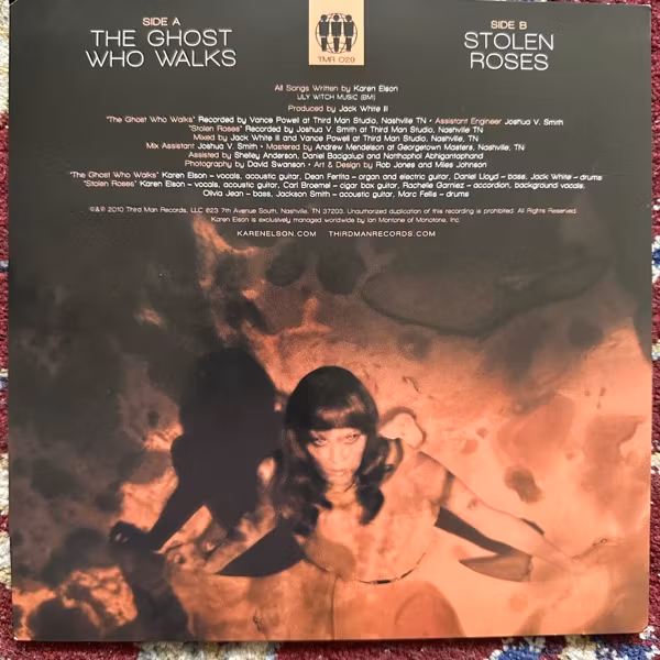 KAREN ELSON The Ghost Who Walks (Third Man - USA original) (EX) 7"