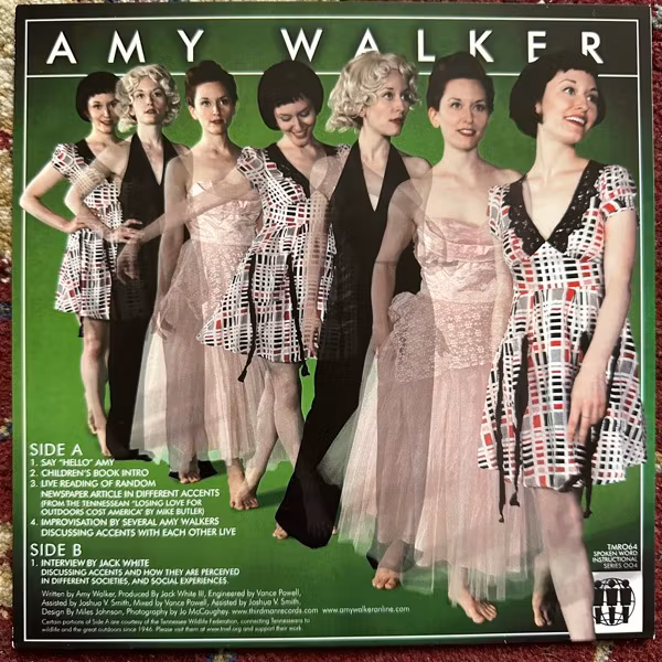 AMY WALKER Discourse On Accents (Third Man - USA original) (EX) 7"
