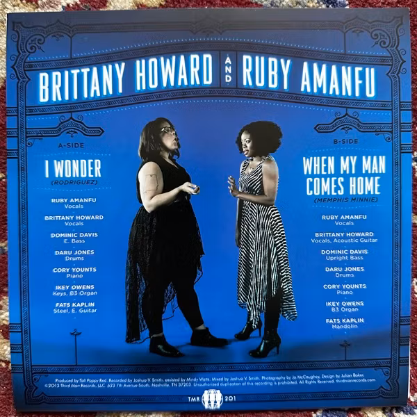 BRITTANY HOWARD & RUBY AMANFU I Wonder (Third Man - USA original) (EX) 7"