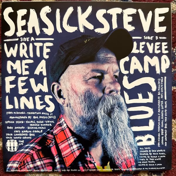 SEASICK STEVE Write Me A Few Lines (Third Man - USA original) (EX) 7"