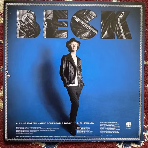 BECK I Just Started Hating Some People Today (Third Man - USA original) (EX) 7"