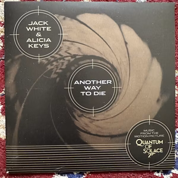 JACK WHITE & ALICIA KEYS Another Way To Die (Gold vinyl) (XL - UK original) (EX) 7"
