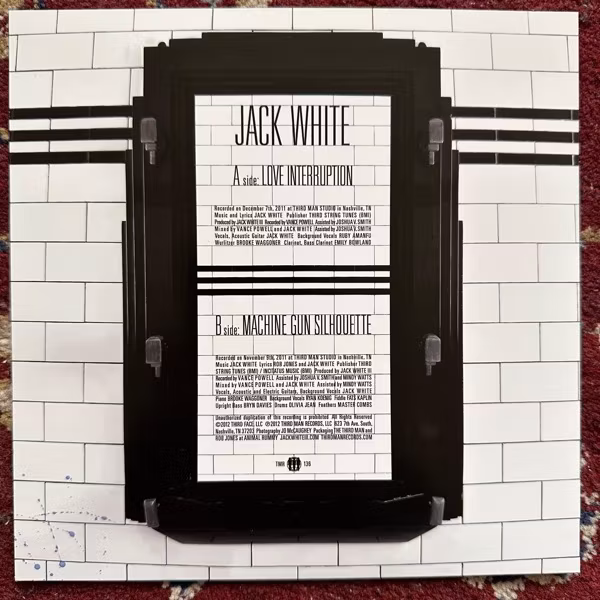 JACK WHITE Love Interruption (Third Man - USA original) (NM/EX) 7"