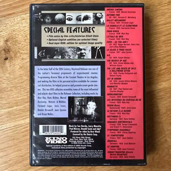 AVANT-GARDE Experimental Cinema of the 1920's and '30s (EX) 2xDVD
