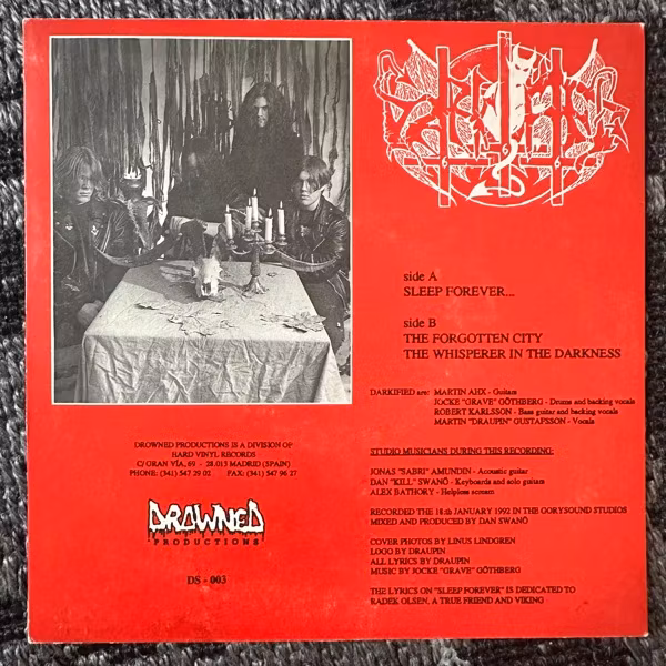DARKIFIED Sleep Forever... (Drowned - Spain original) (VG+) 7"