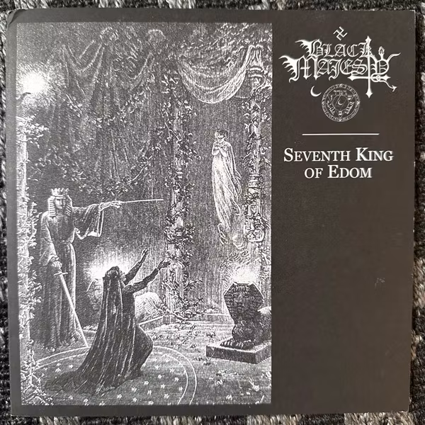 BLACK MAJESTY Seventh King Of Edom (Red vinyl) (Death Rituals – Canada original) (EX/NM) 7"
